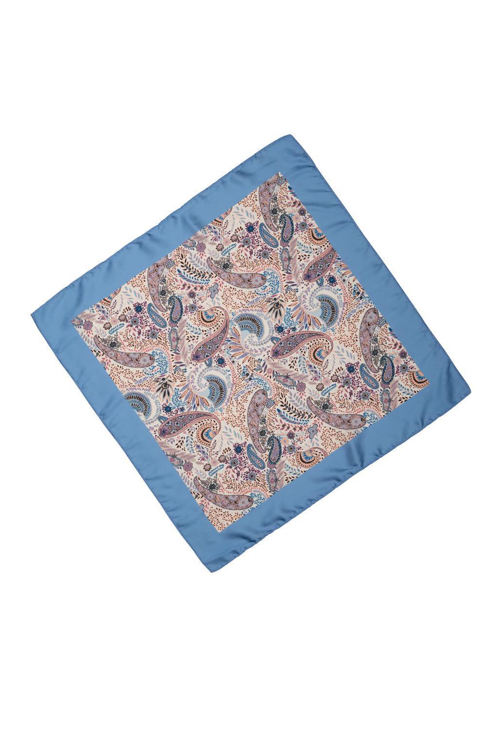 Mari Bloom Scarf Paisley Light Blue