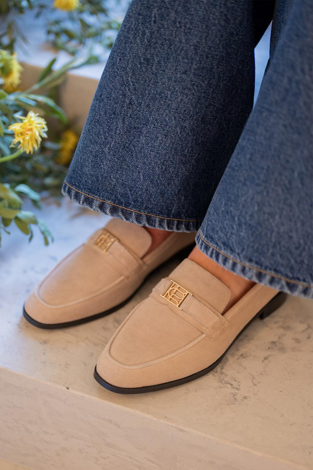 Marlon Loafers Beige Suede