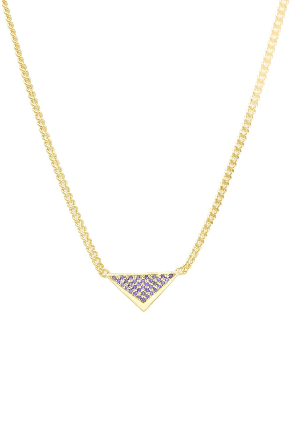 Martini Necklace Violet Gold