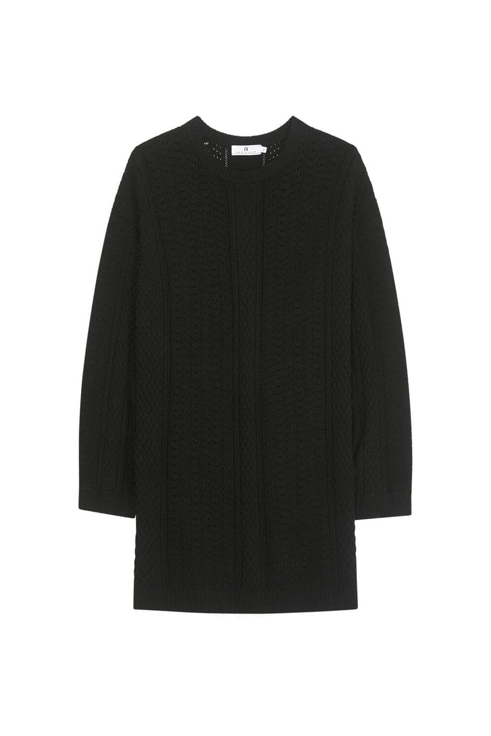 Mika Mix Knit Dress Black