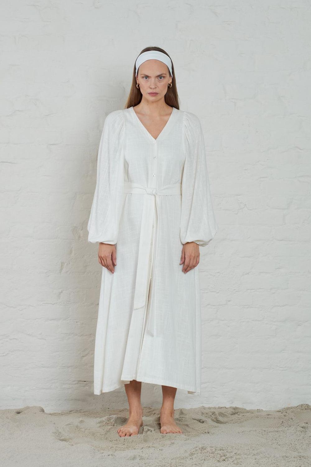 Milla Linen Blend Offwhite