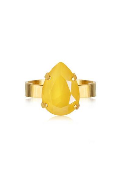 Mini Drop Ring Buttercup Yellow