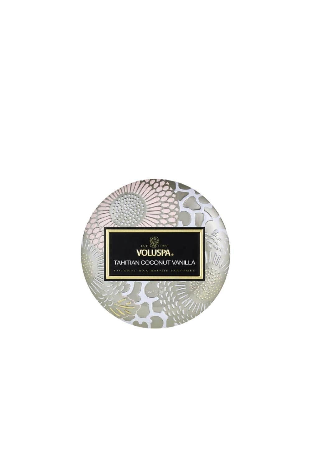 Mini Tin Candle Tahitian Coconut Vanilla 113g