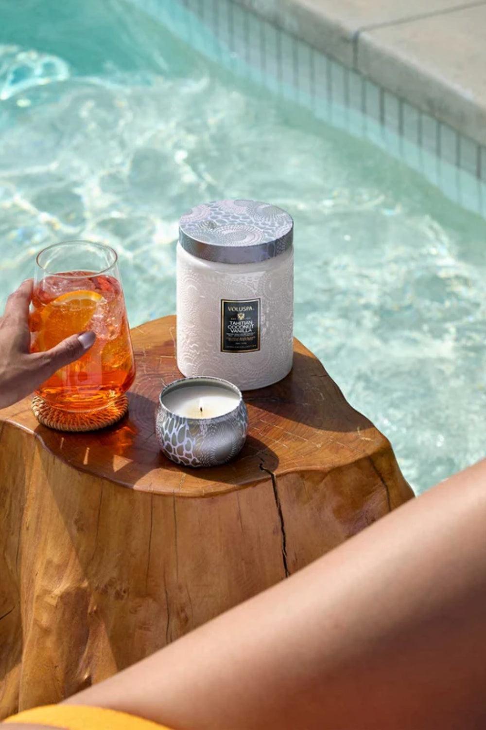Mini Tin Candle Tahitian Coconut Vanilla 113g