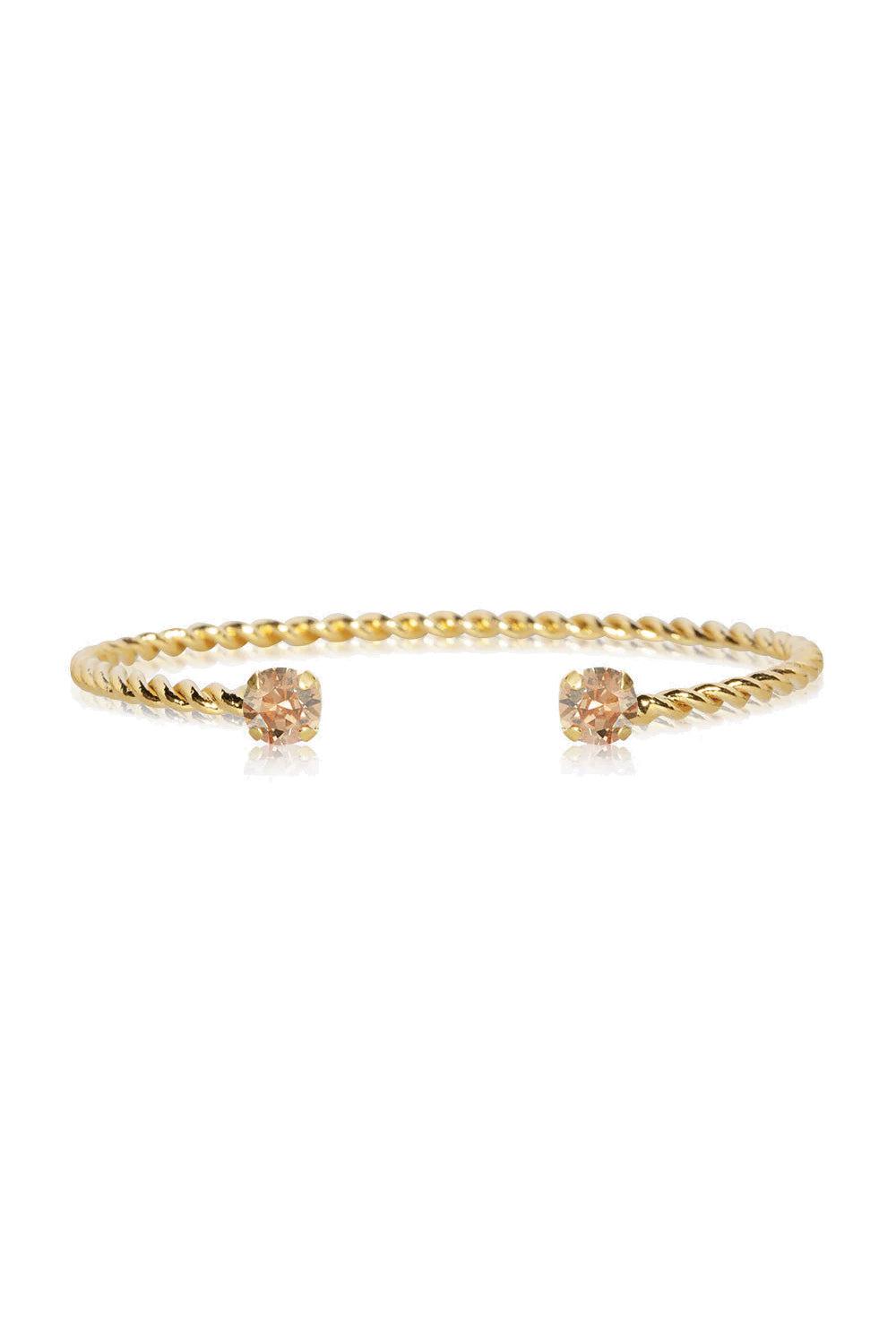 Mini Twisted Bracelet Gold Golden Shadow