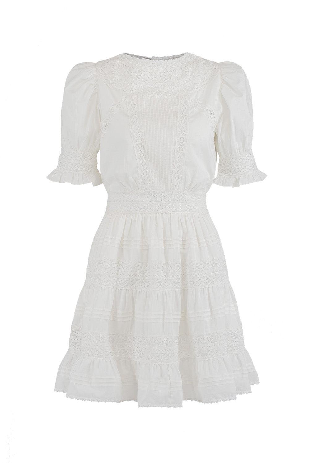 Mio Short Dress White