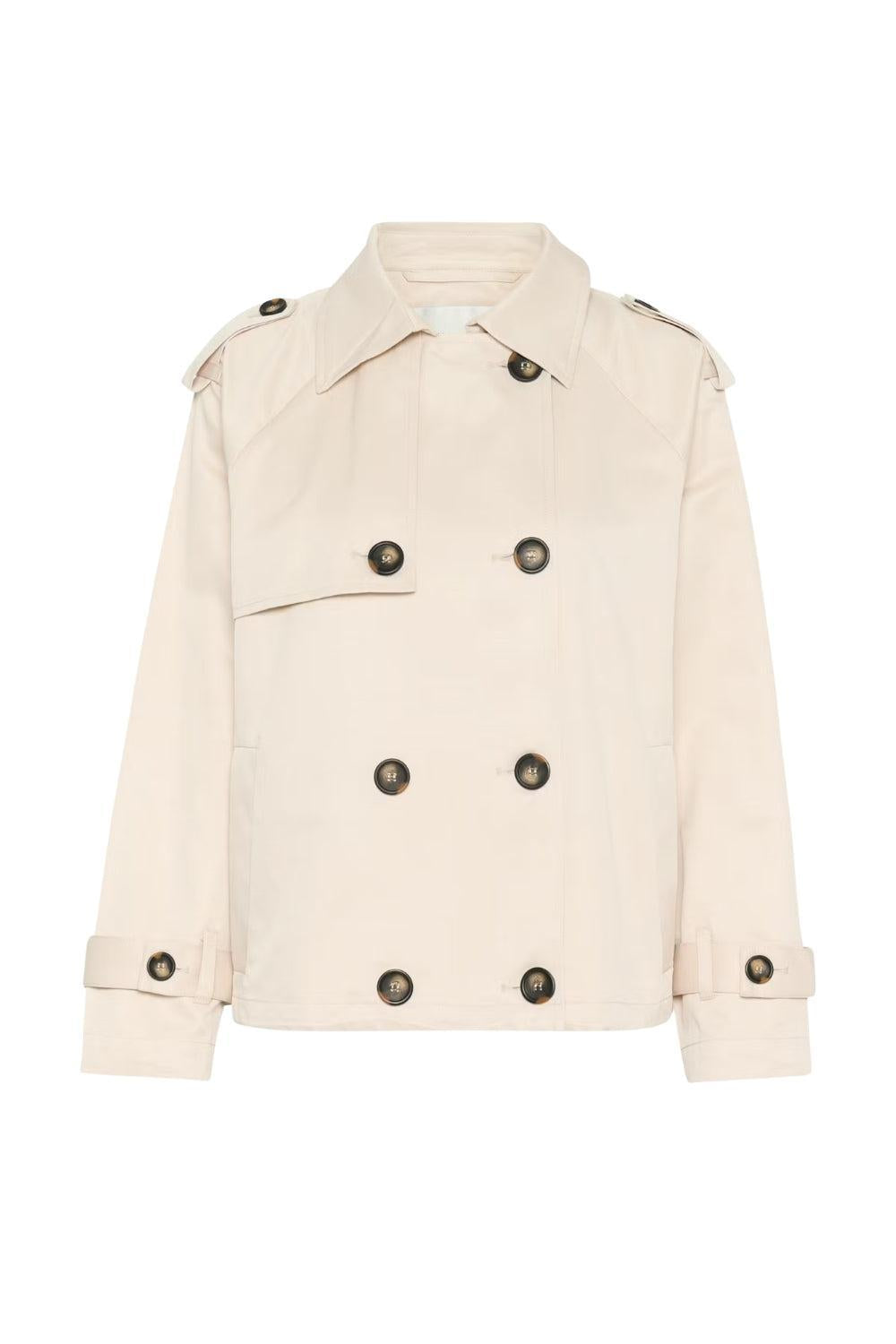 Mira Short Trenchcoat oatmeal