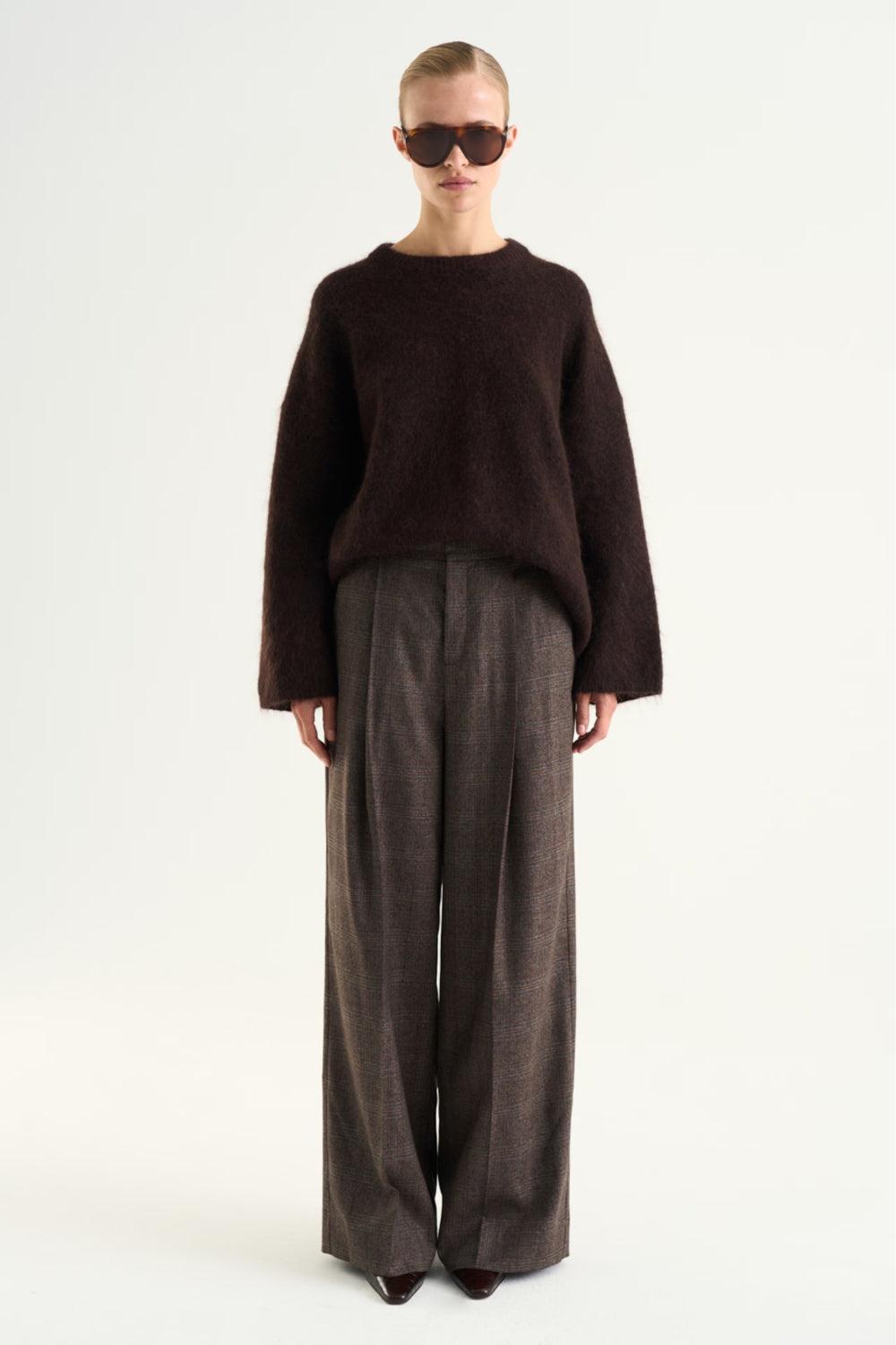 Mireya Knitted Sweater Mocha Brown