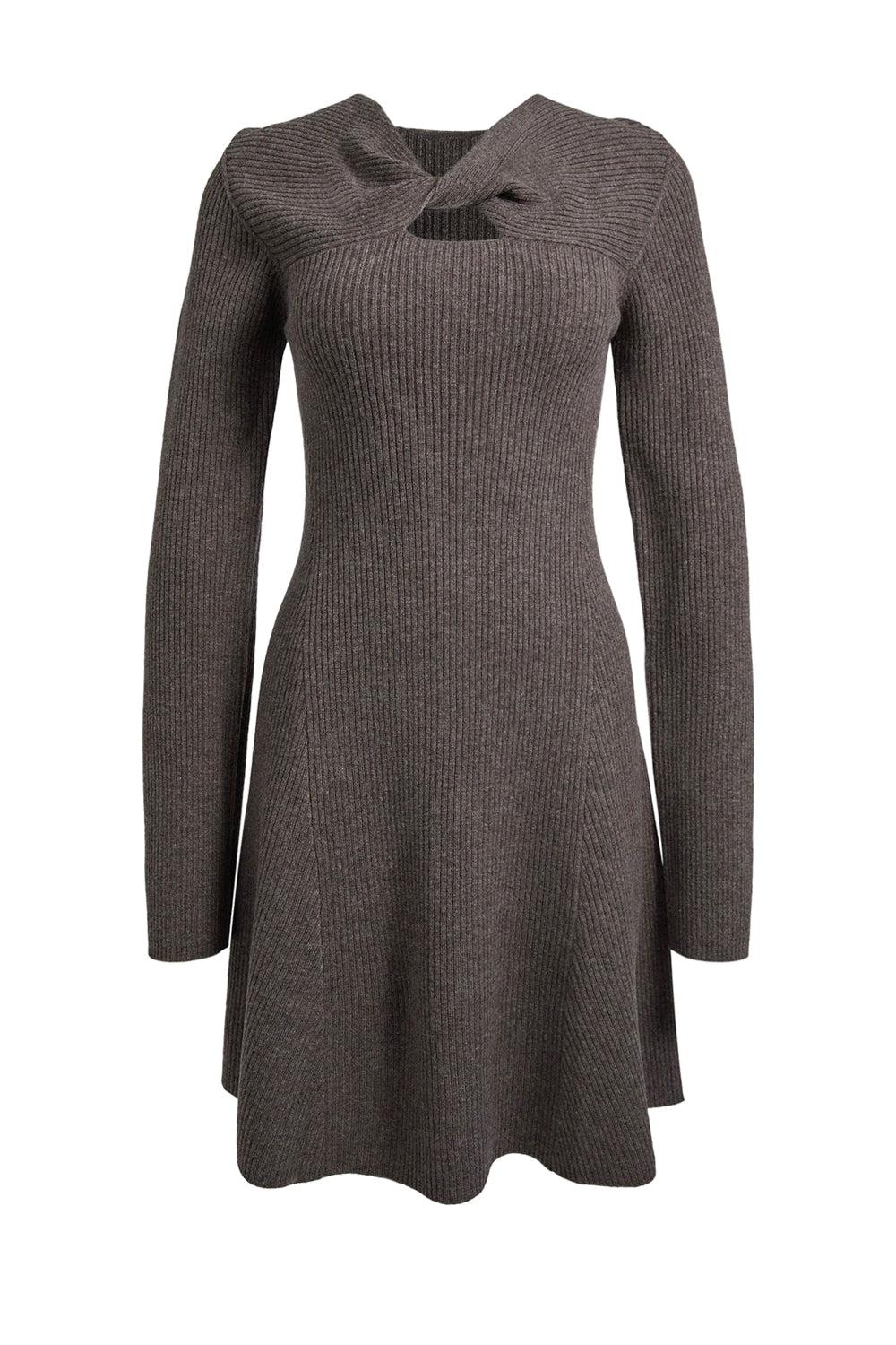 Myla Dress Dark Taupe Melange