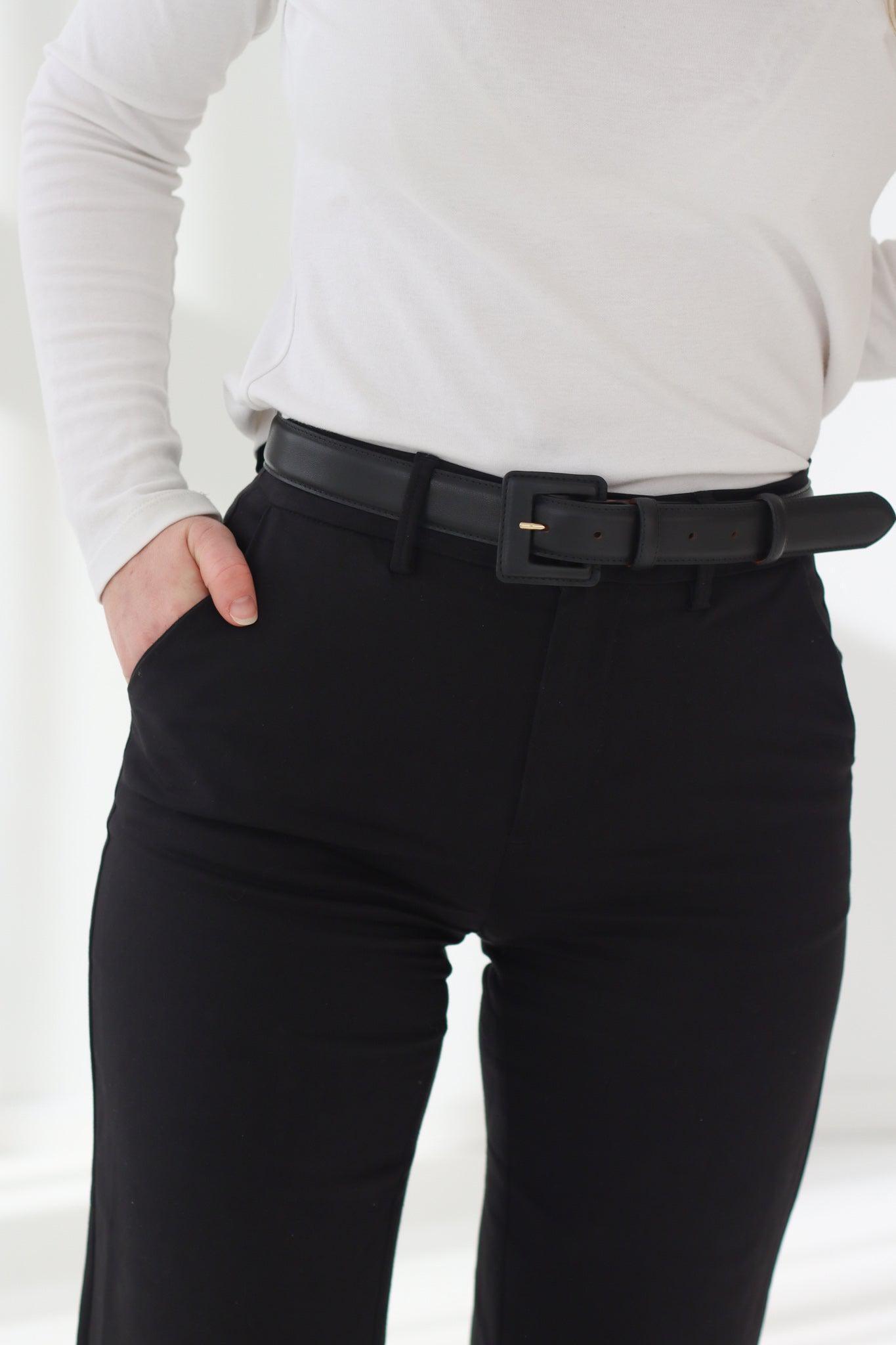 Nappa Leather Belt Black