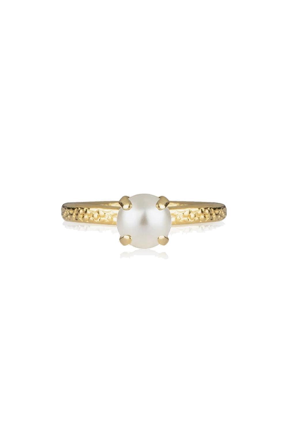 Natti Ring Gold Pearl