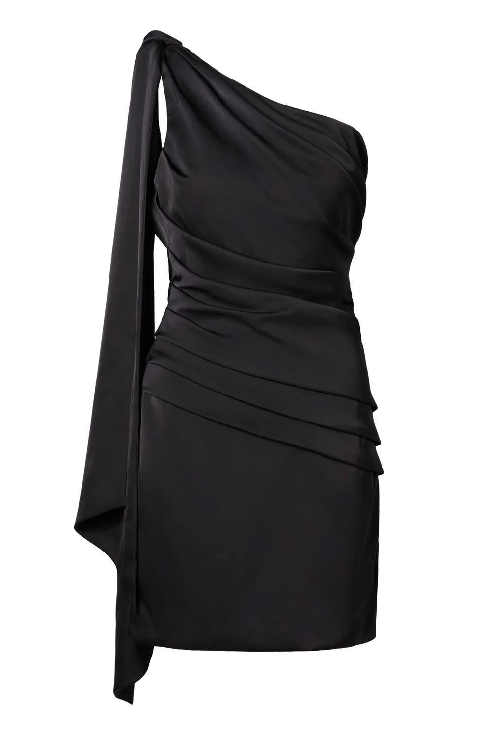 Nelly Draped One Shoulder Mini Dress
