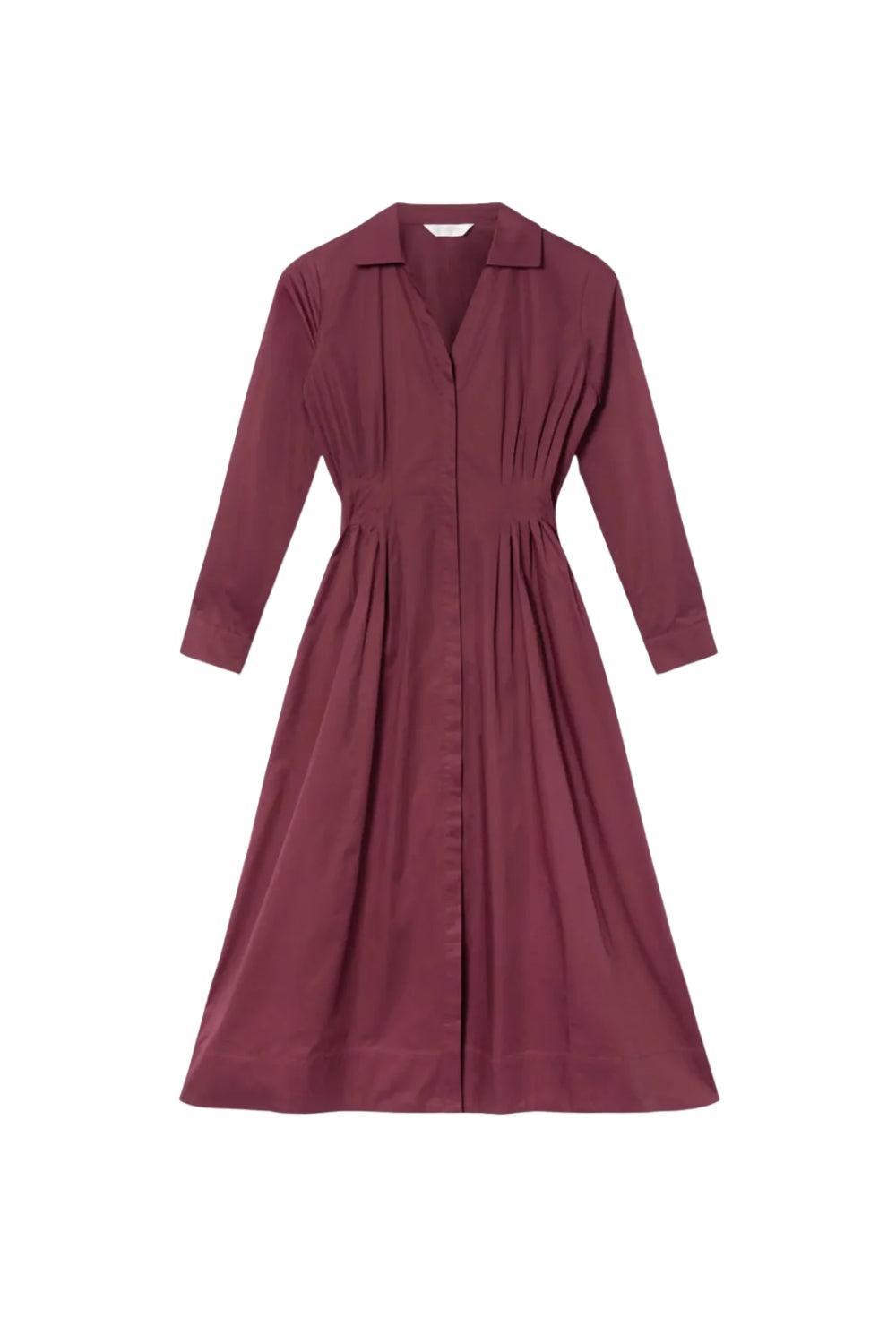 Noelle  Dress Dark Red