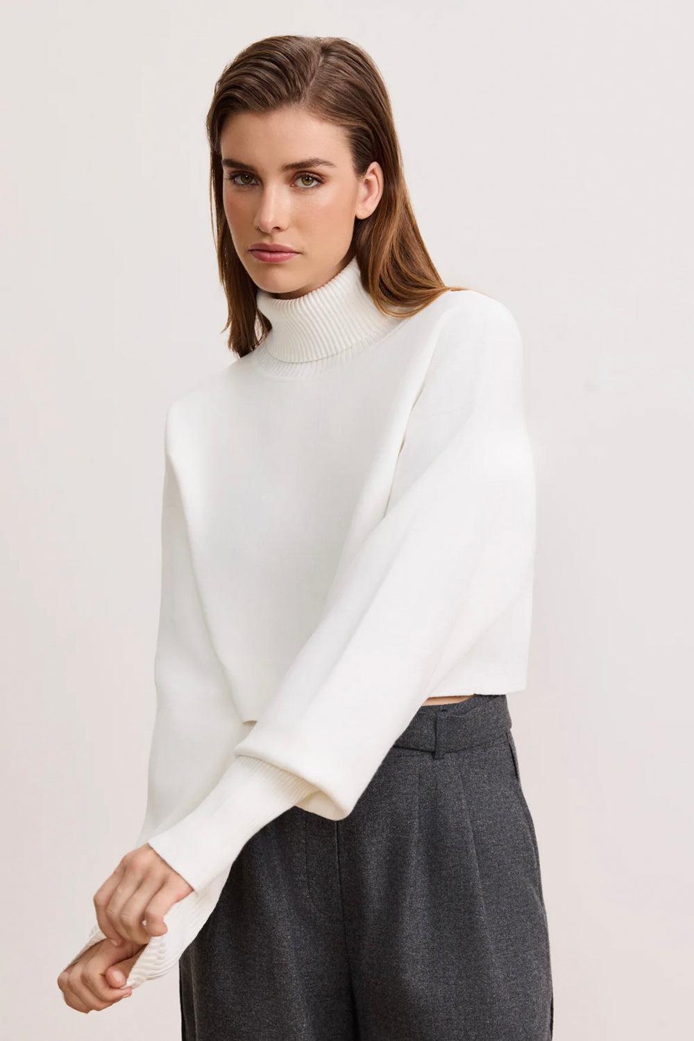 Olly cropped sweater Marshmellow