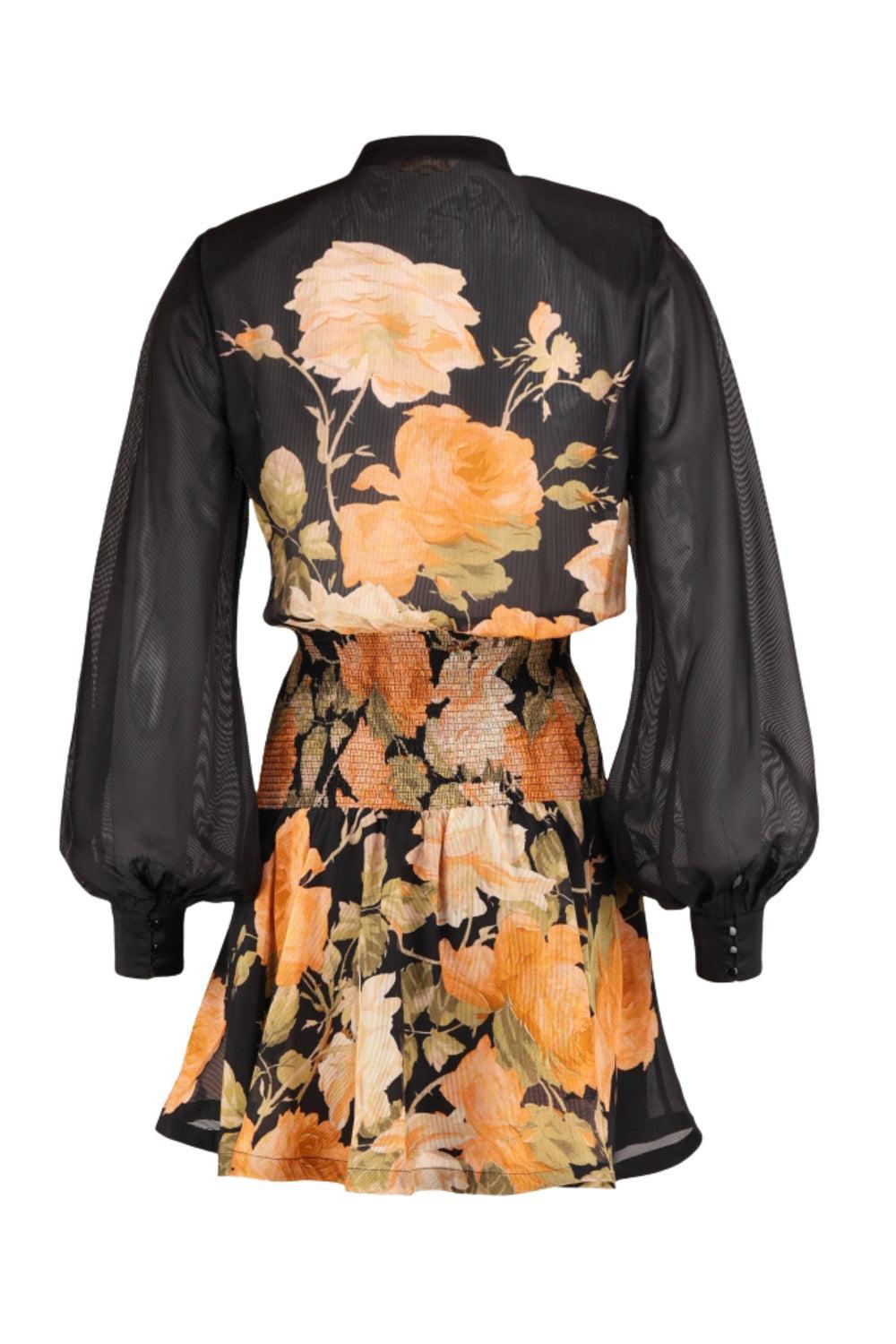 Organza Mini Dress Midnight Field