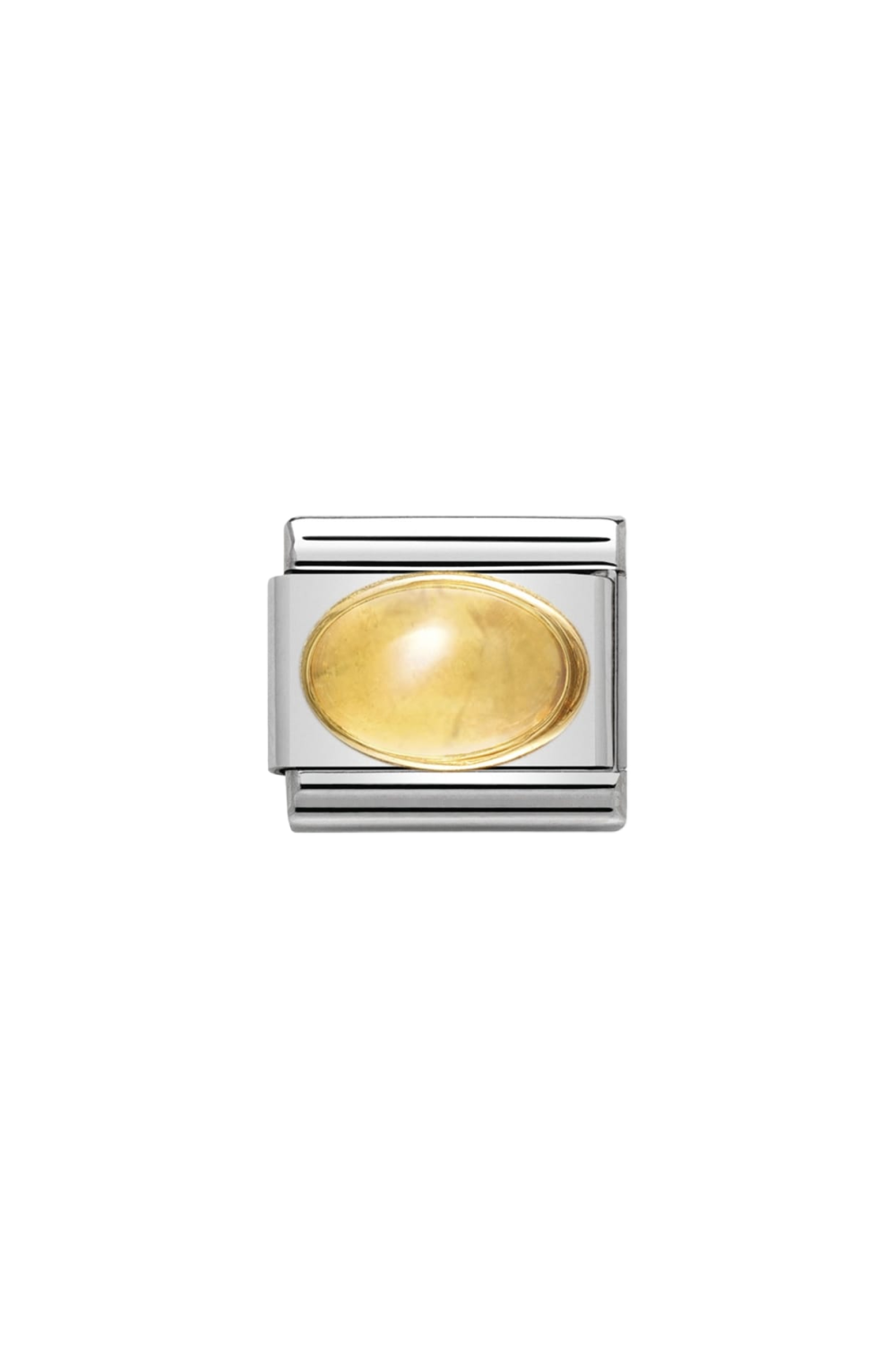 Oval hard stones 18k Gold & Citrine