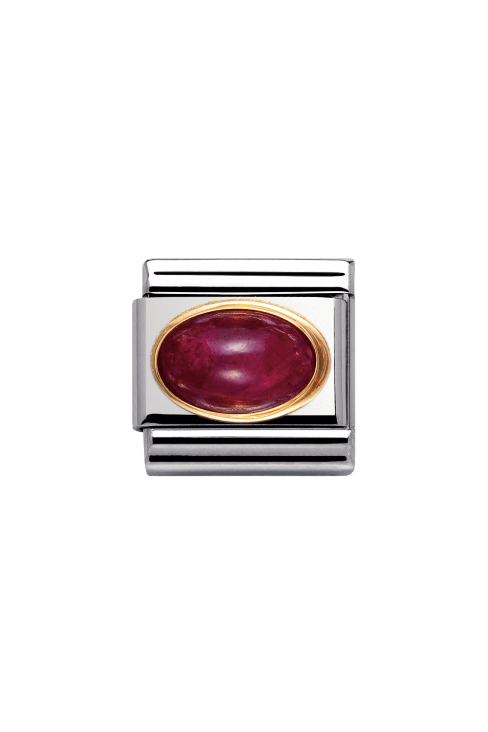 Oval hard stones 18k Gold & Ruby