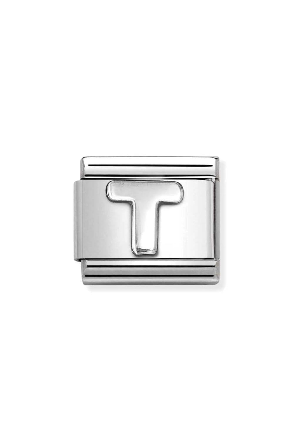 Oxidised Letters 925 sterling silver T