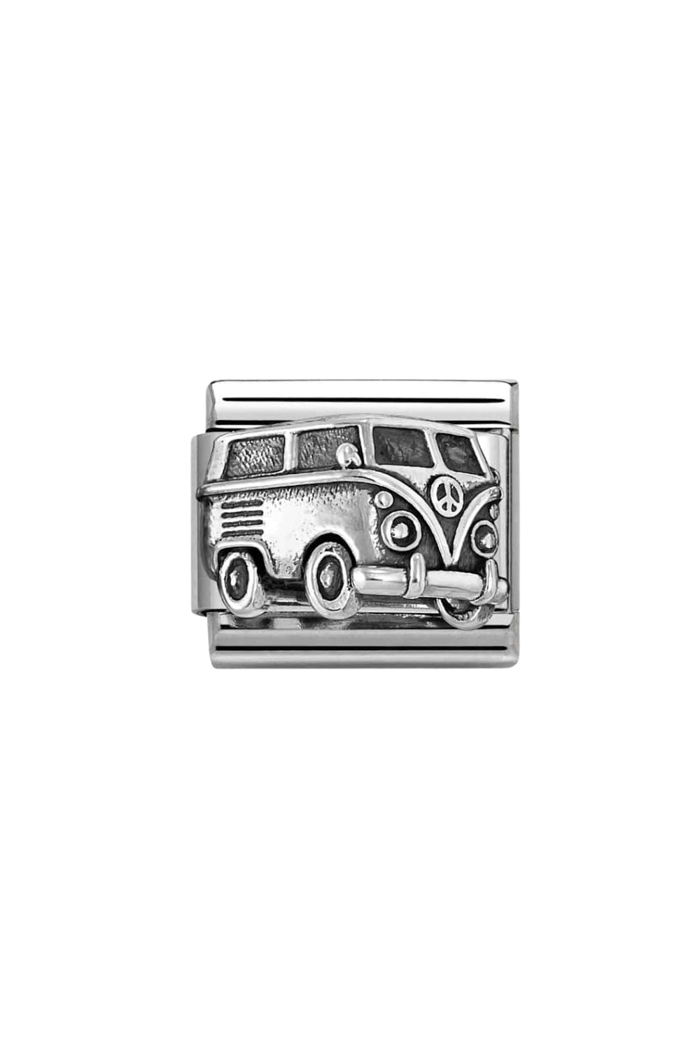 Oxidised Symbol 925 Silver Car
