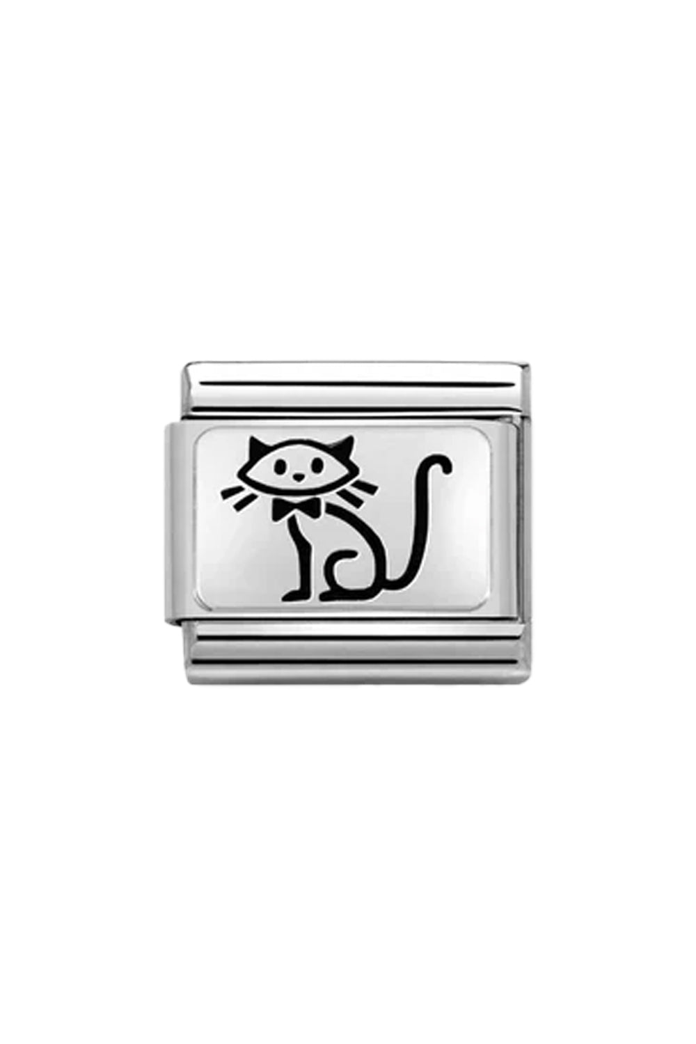 Oxidised Symbol 925 Silver Kitten