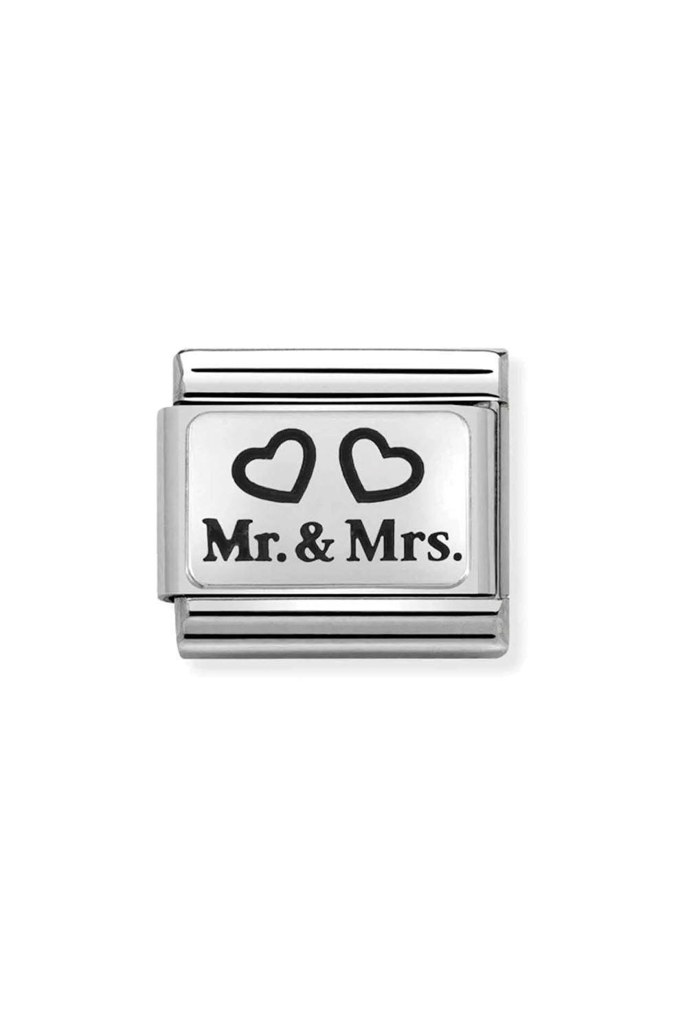 Oxidised Symbol 925 Sterling Mr. & Mrs.