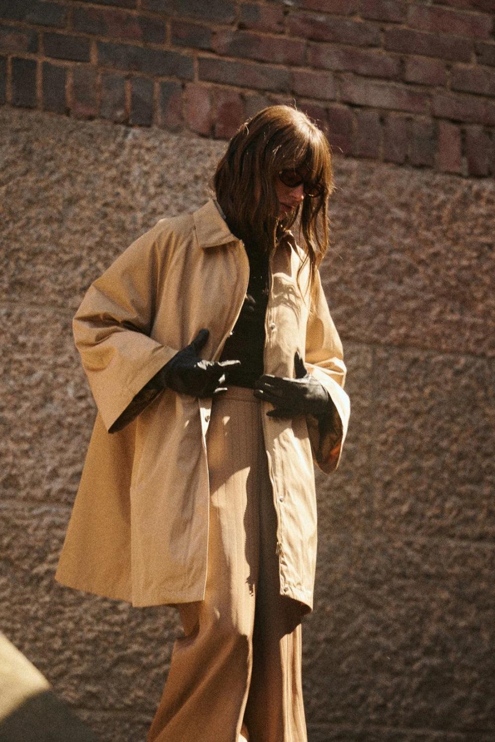 Padded A-line Parka Camel