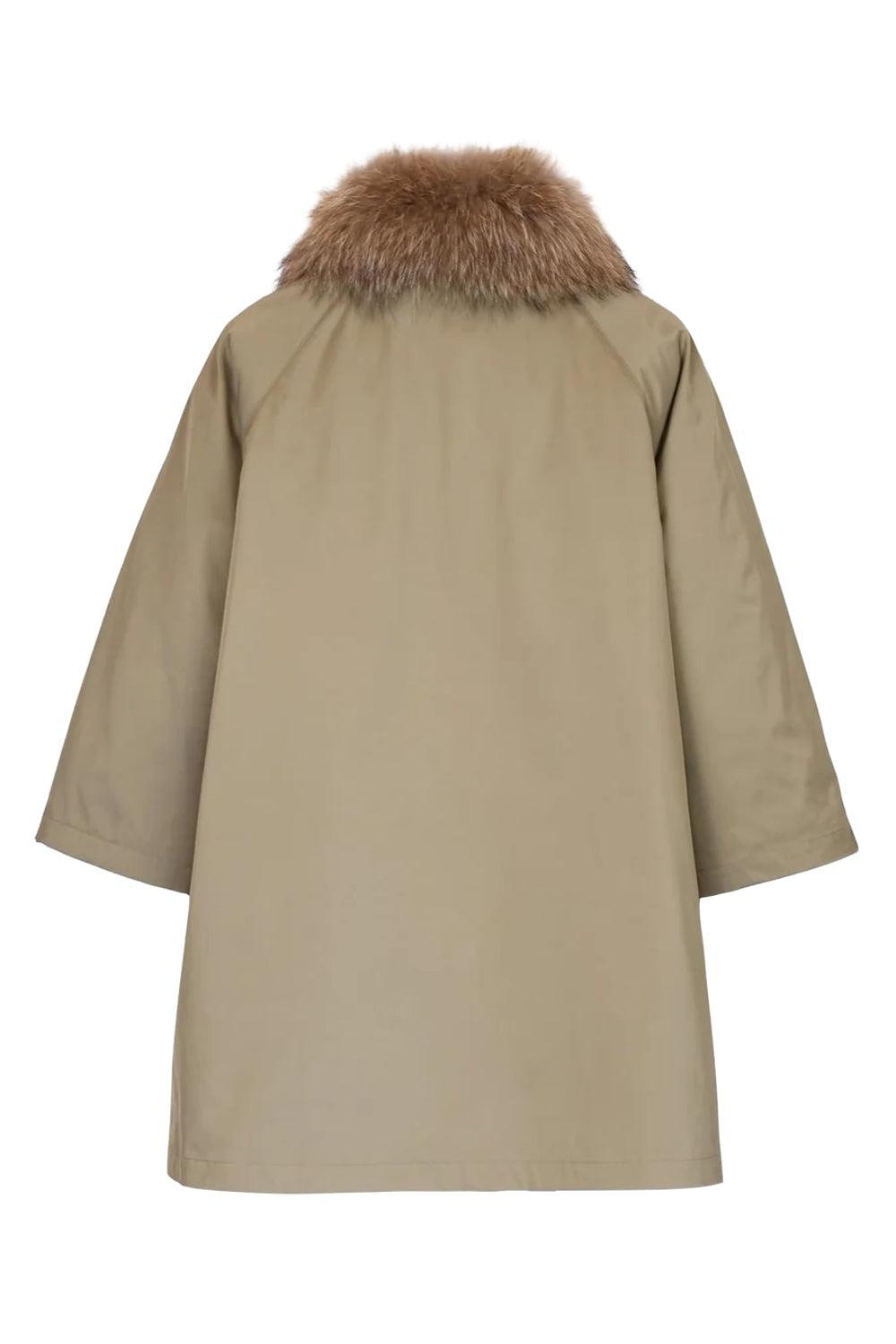 Padded A-line Parka Green