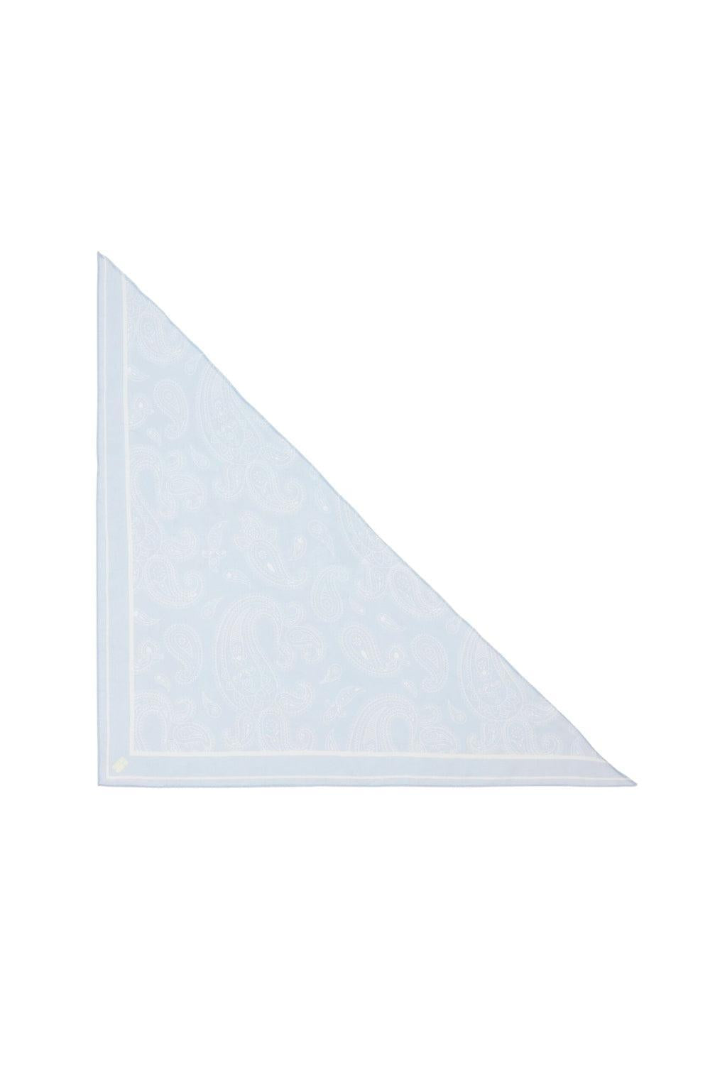 Paisley Triangle Scarf Blue