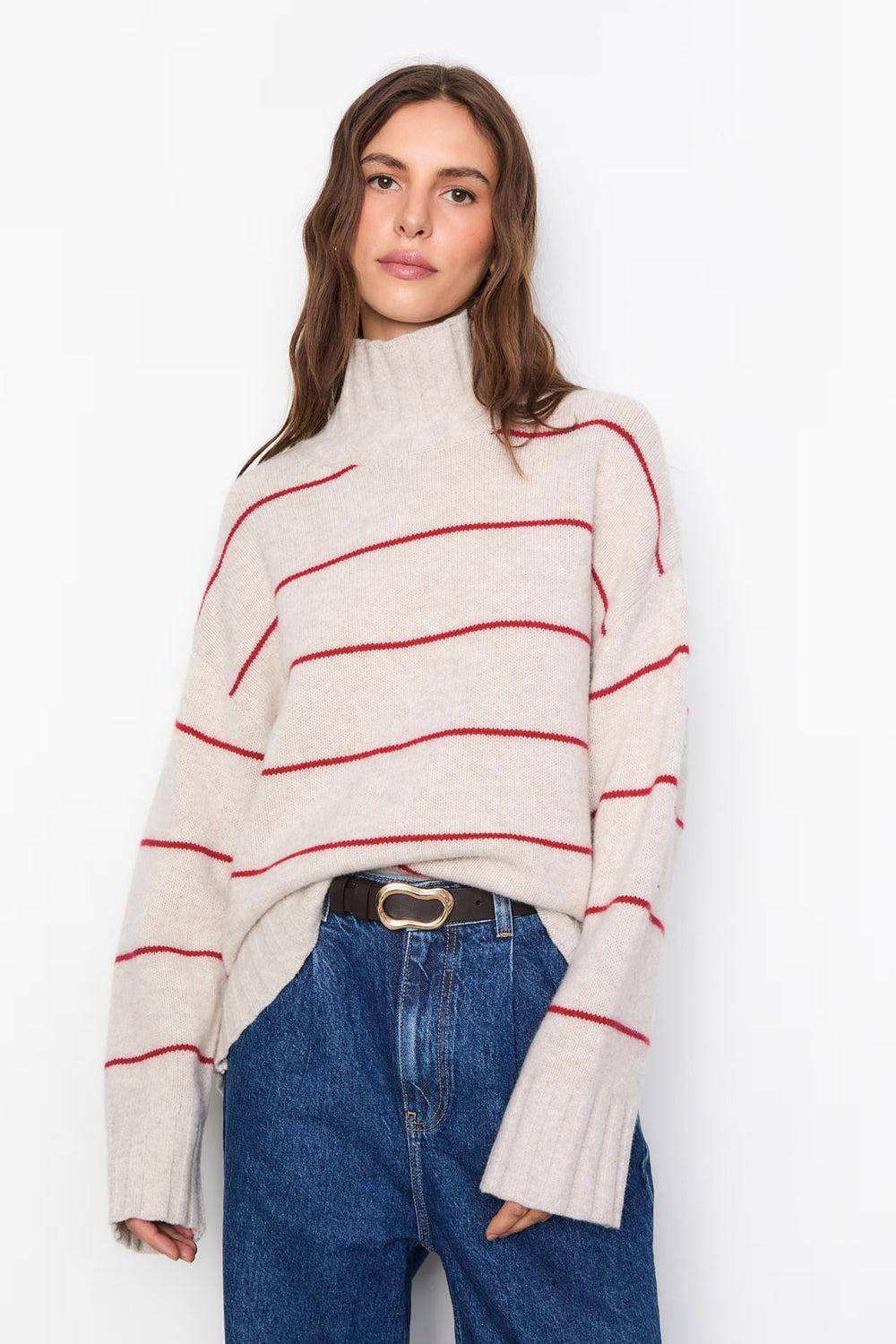 Patsy Knit Red Stripe