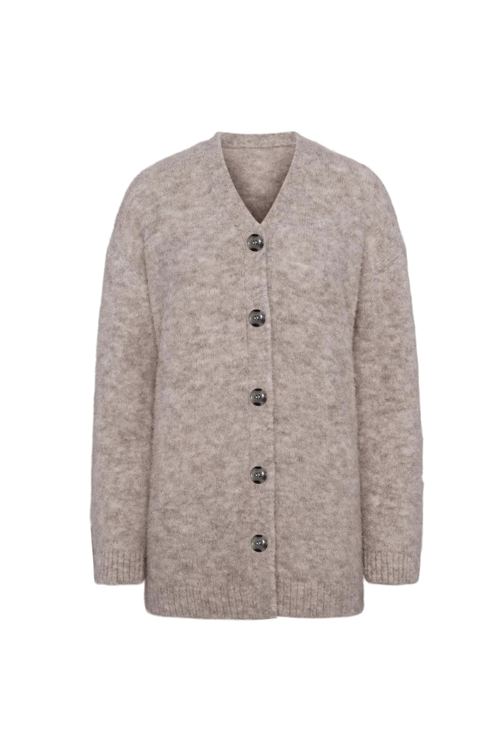 Paula Knit Cardigan Taupe Melange
