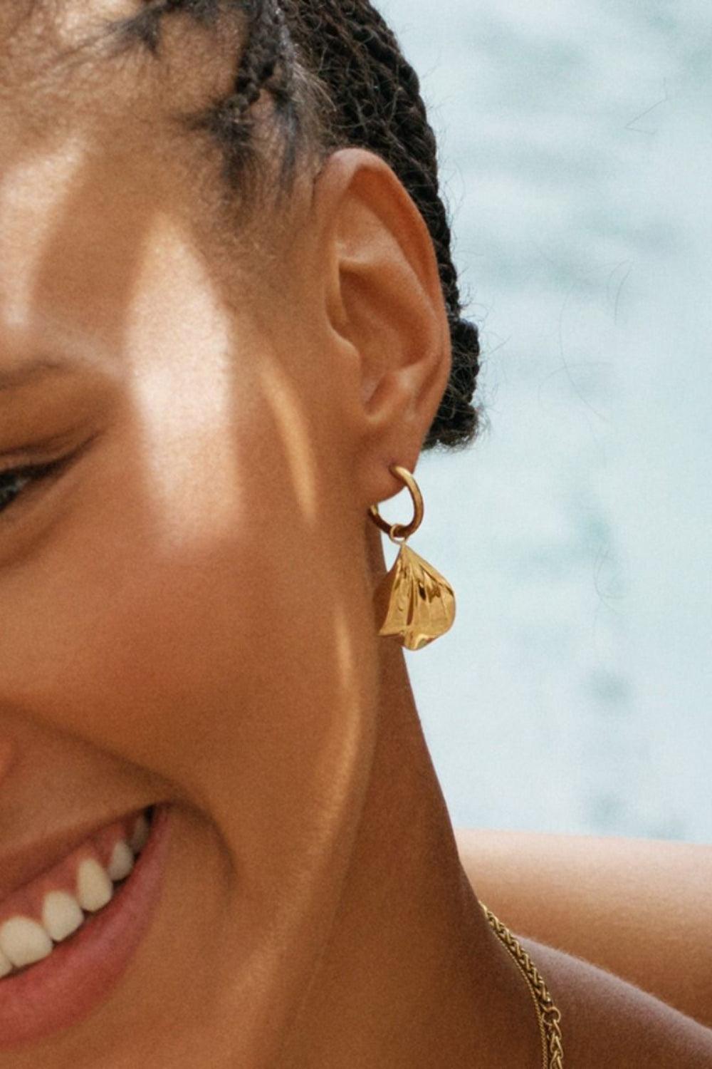 Petal Hoops Gold
