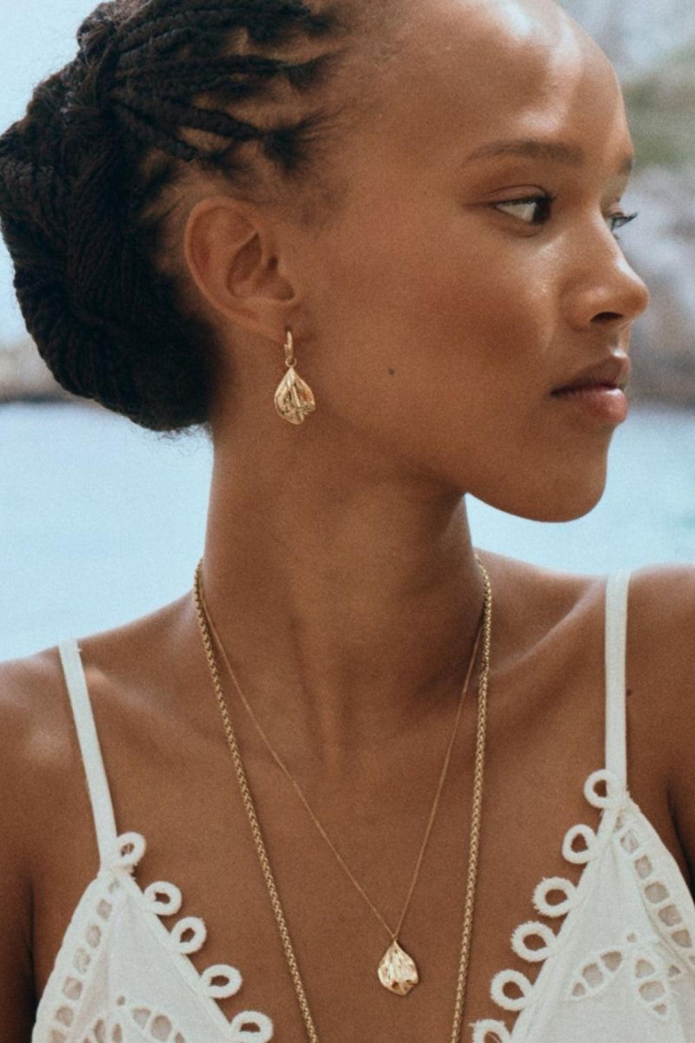 Petal Hoops Gold