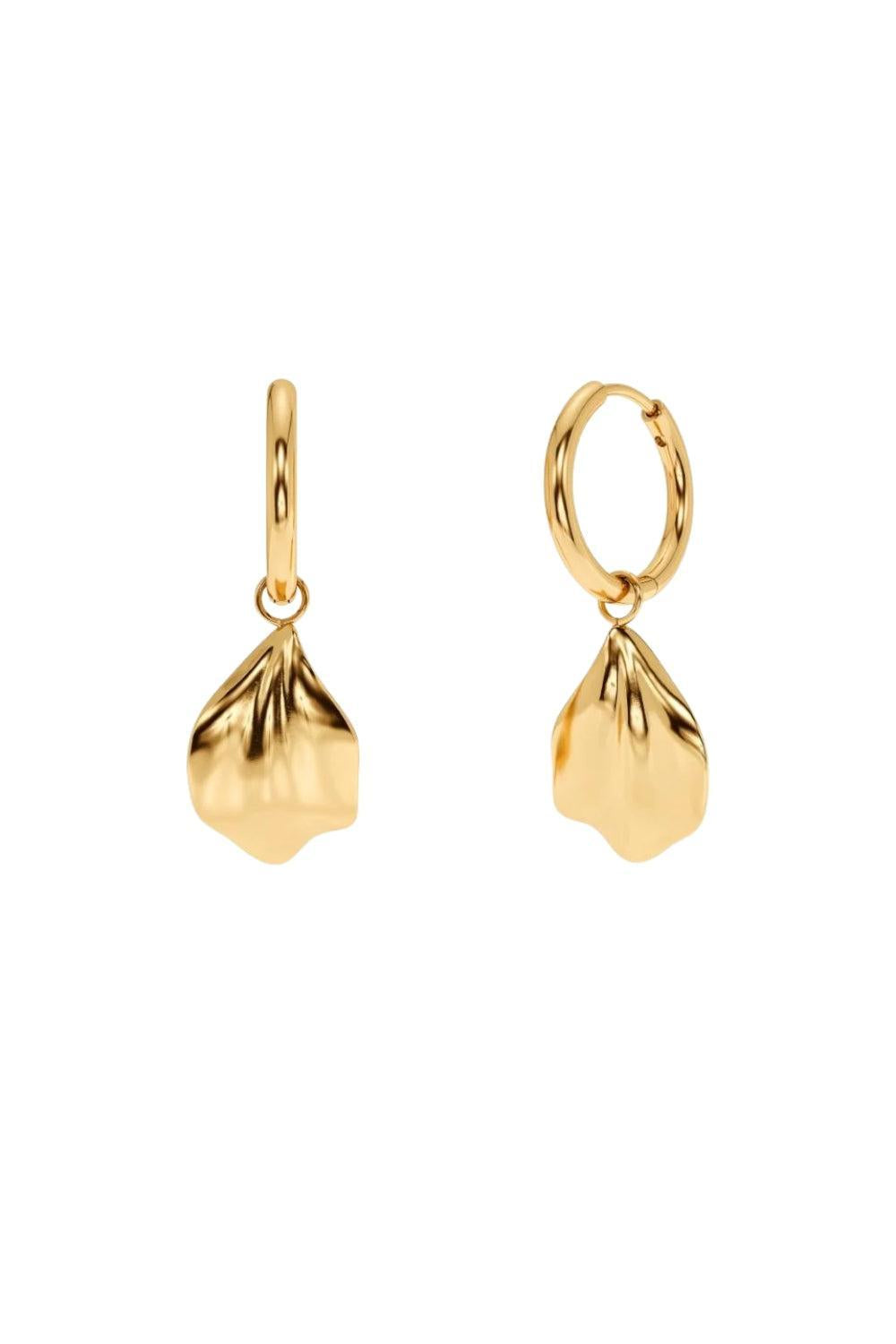 Petal Hoops Gold