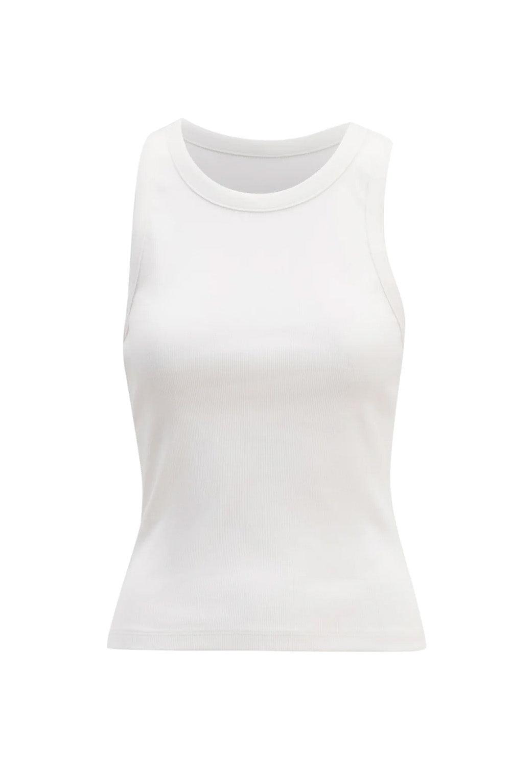 Pia Rib Singlet Ecru