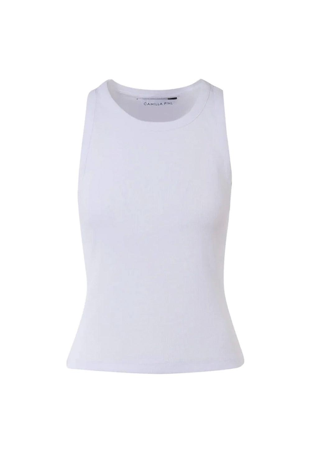 Pia Rib Singlet White