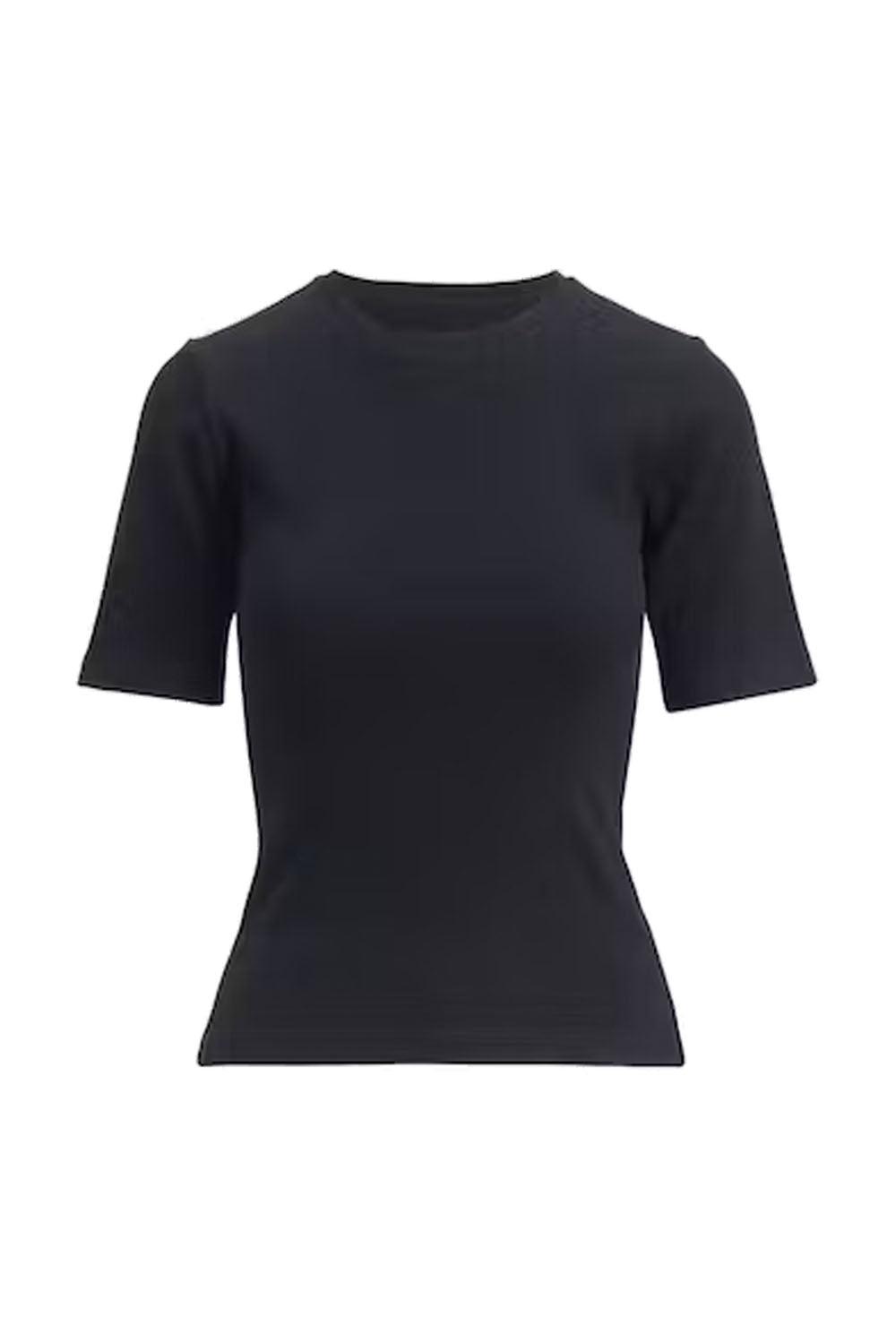 Pippa Rib Tee Black