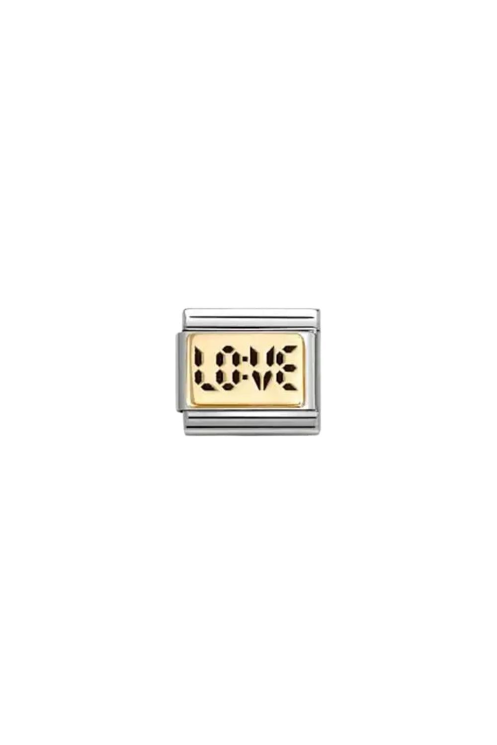 Plates 18K Gold & Enamel Digital Love