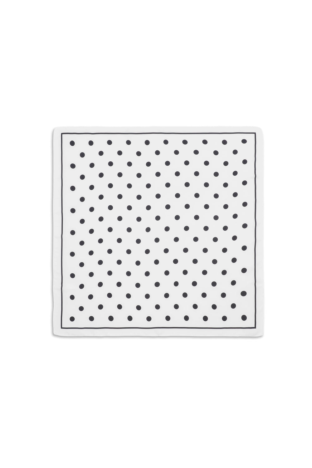 Polka Dot Scarf Black