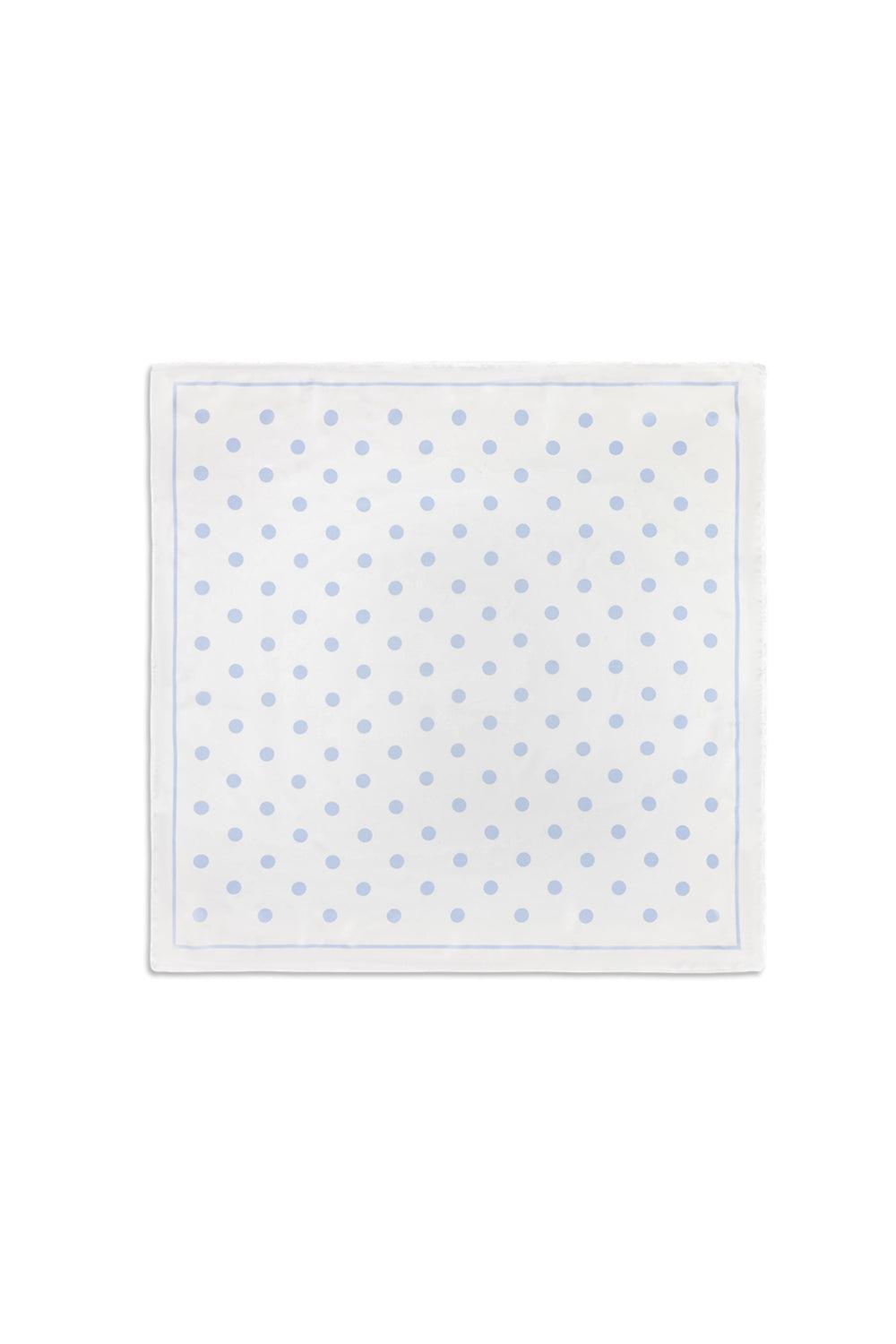 Polka Dot Scarf Blue
