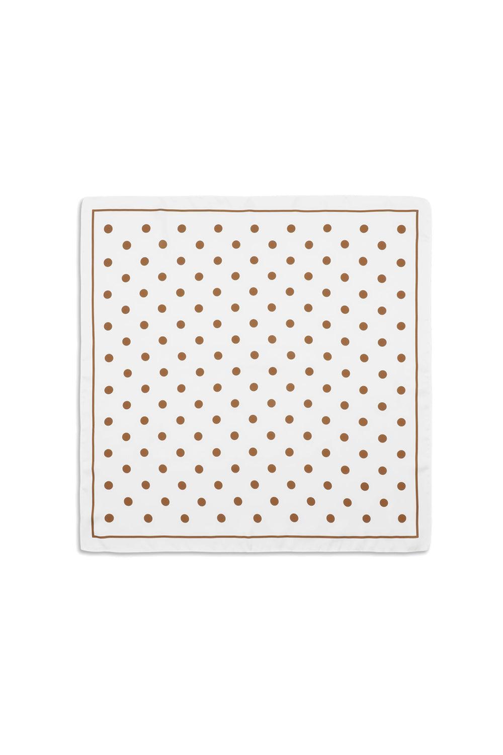 Polka Dot Scarf Brown