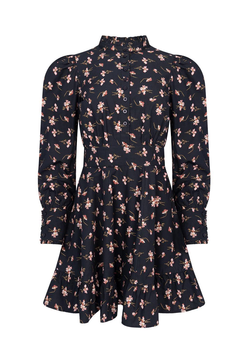 Poplin Mini Dress Petals
