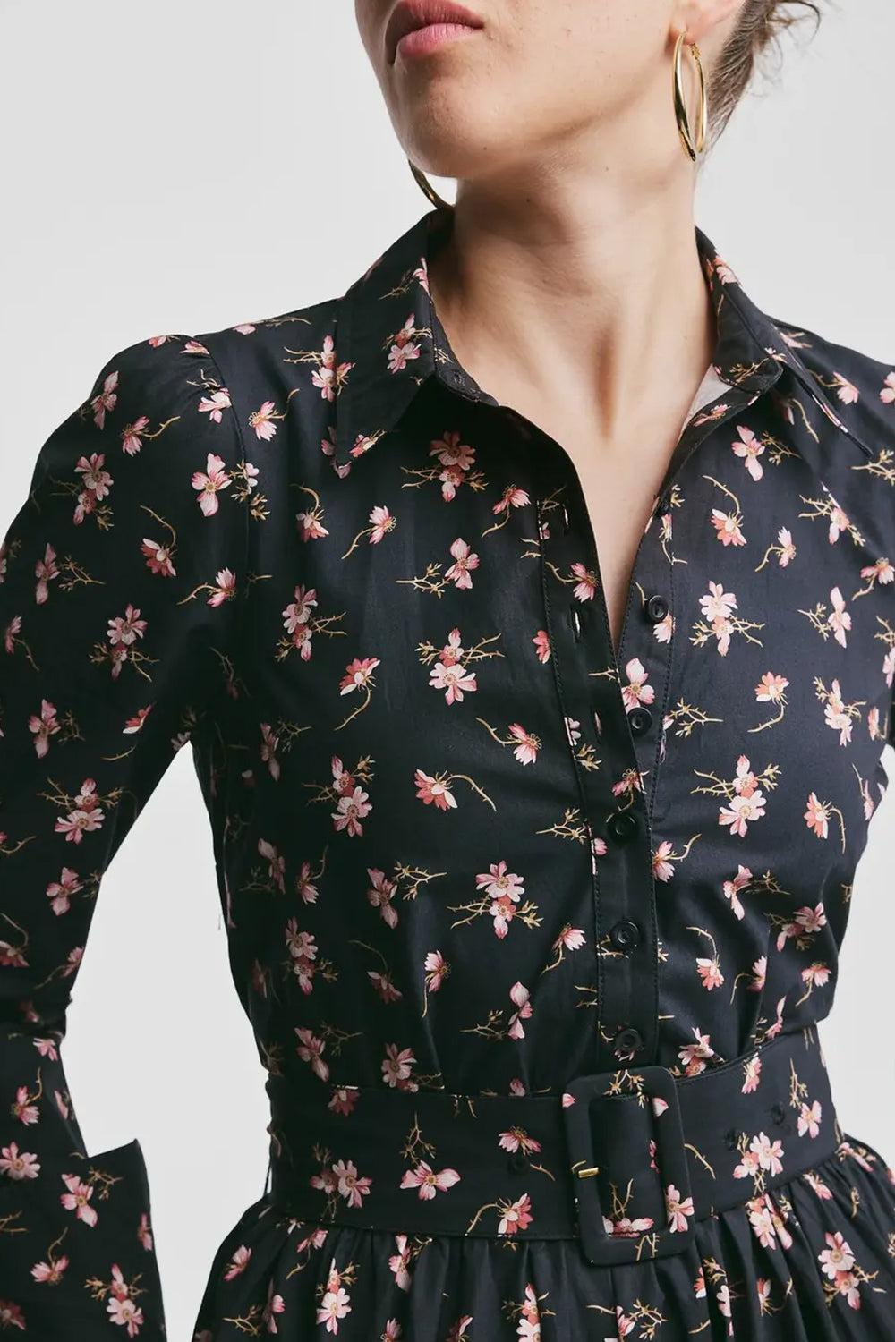 Poplin Shirt Dress Petals