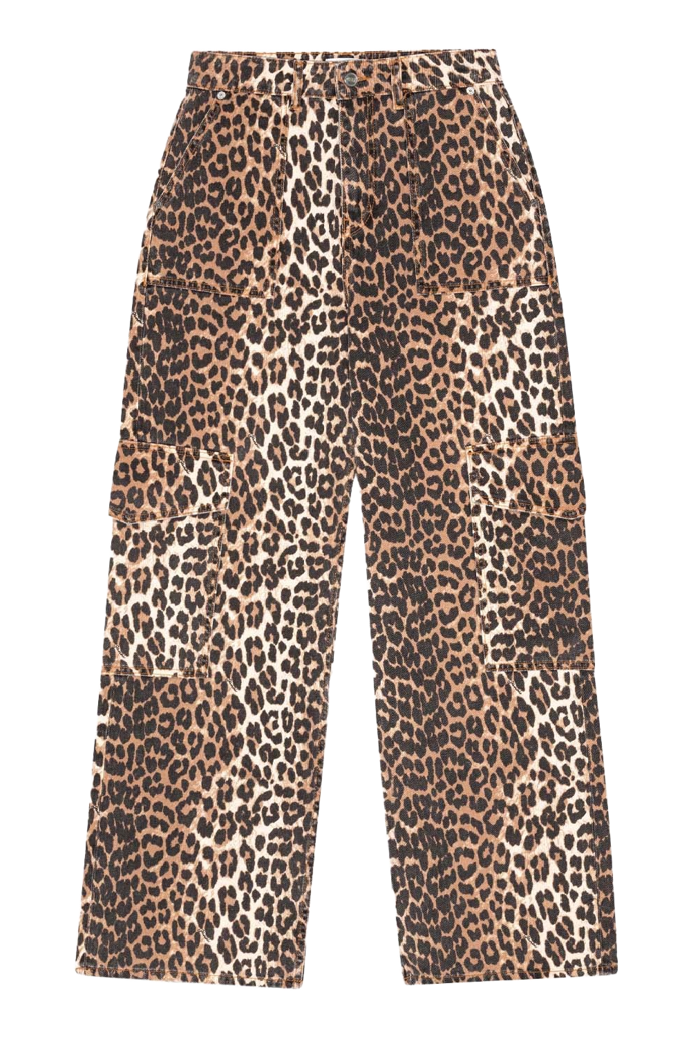 Print Denim Angi Leopard