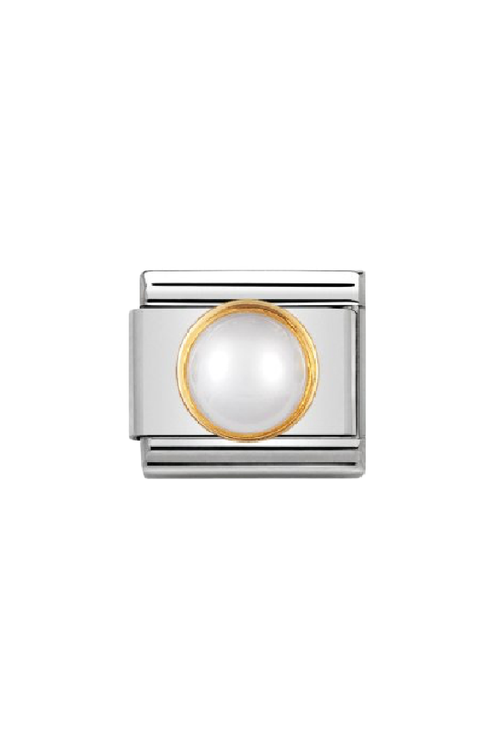 ROUND STONES 18k gold and White Pearl