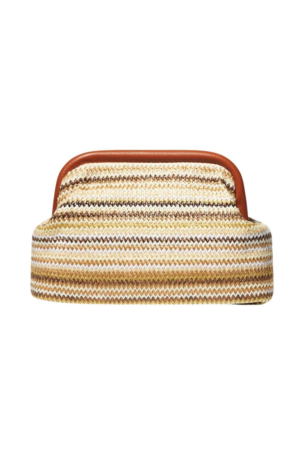 Raffia Clutch Stripe