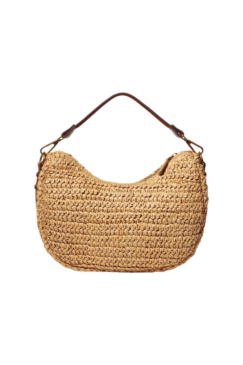 Raffia Shoulder bag Brown