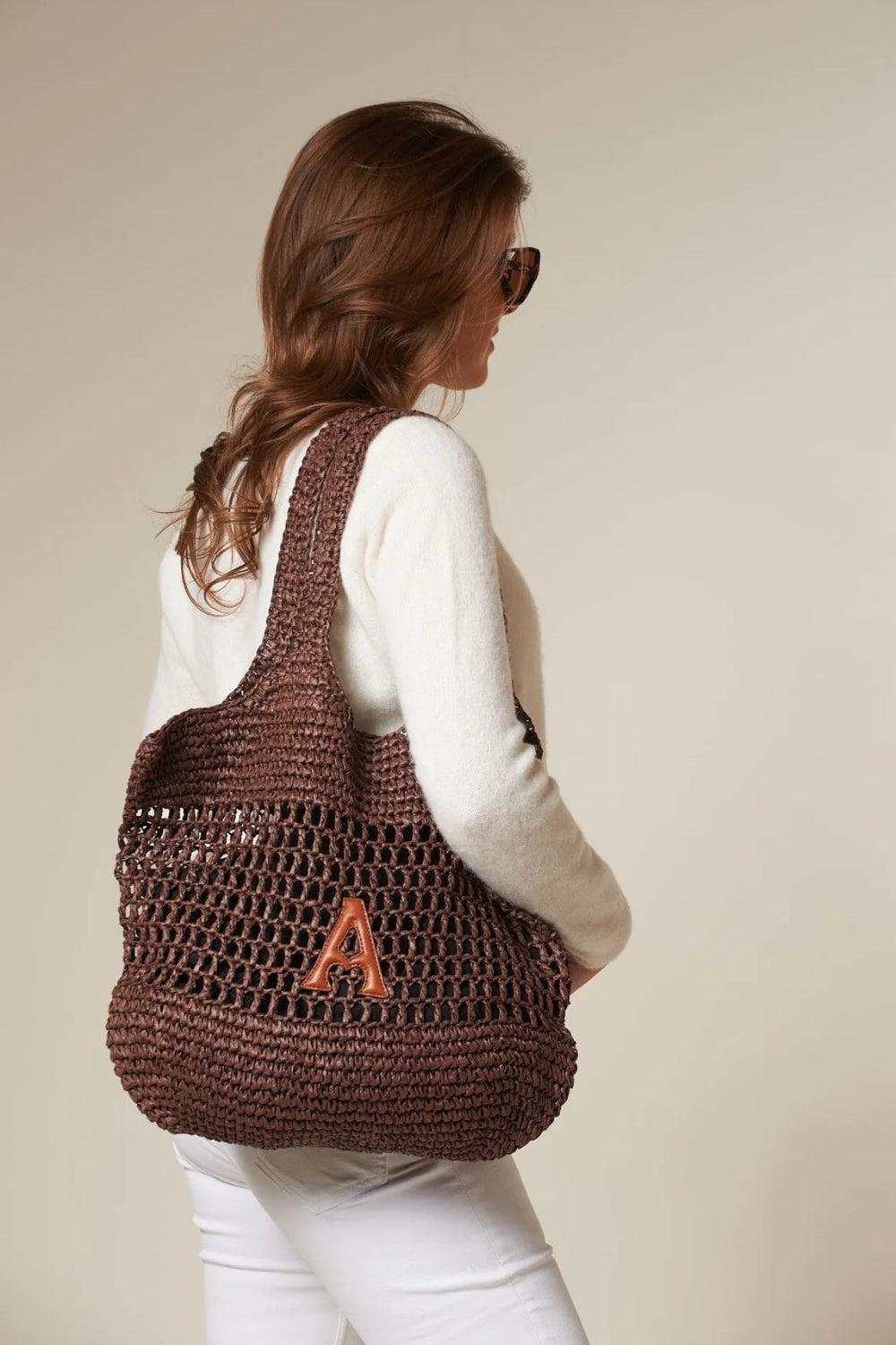 Raffia Tote Brown