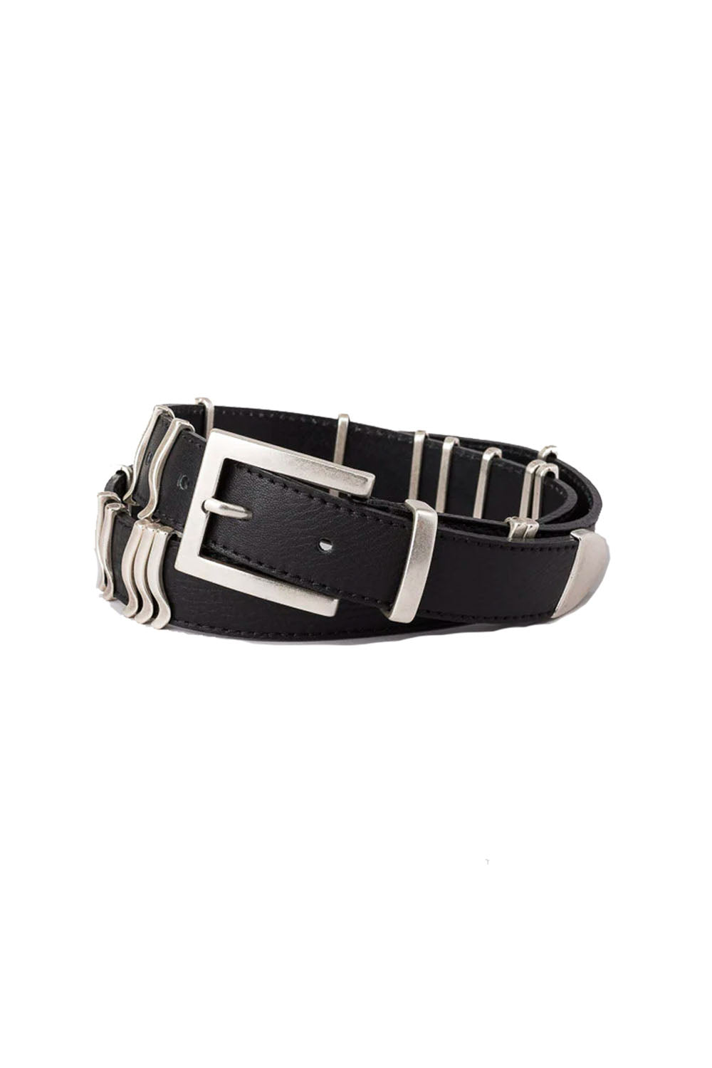 Rattle belt Black Silver