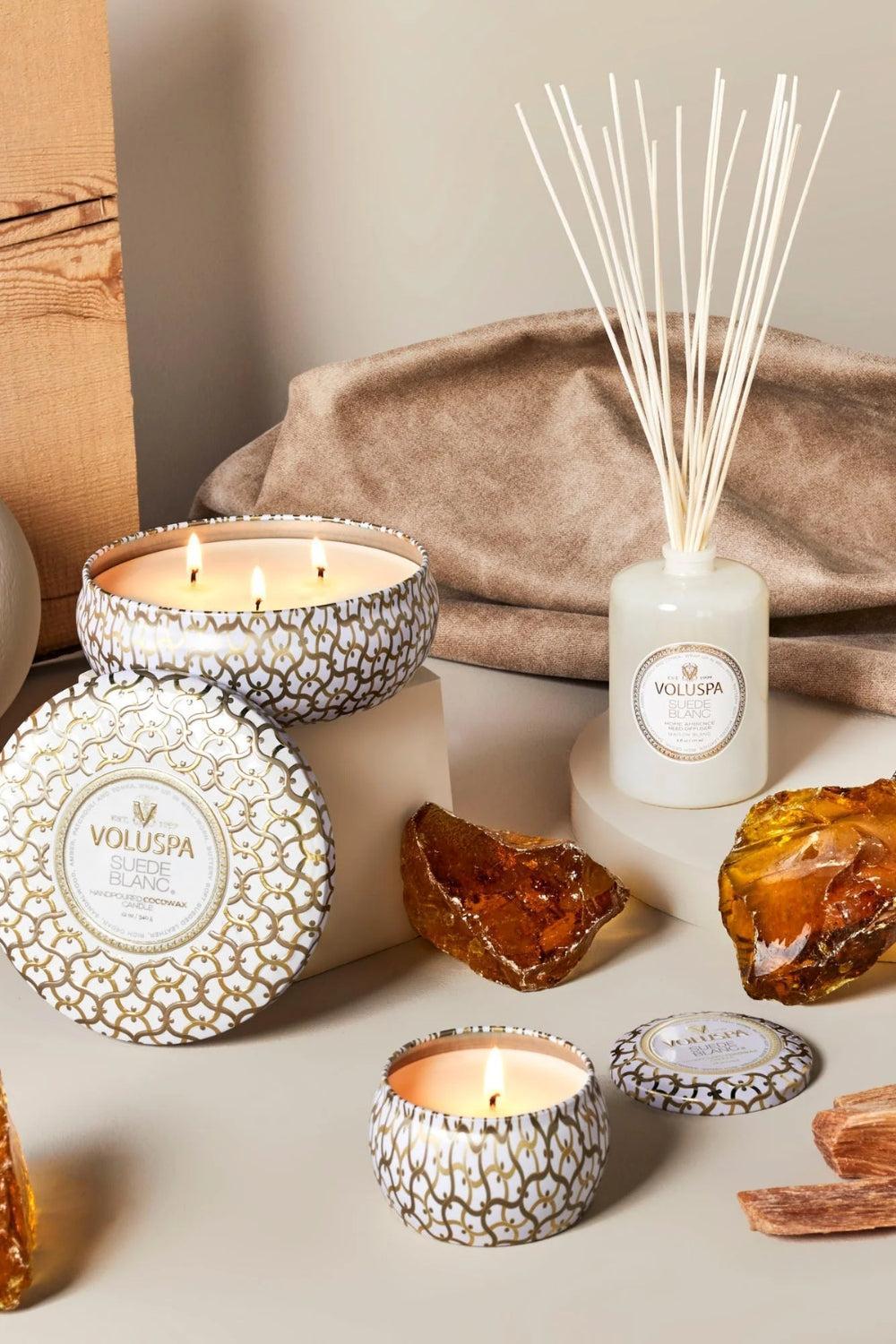 Reed Diffuser Suede Blanc