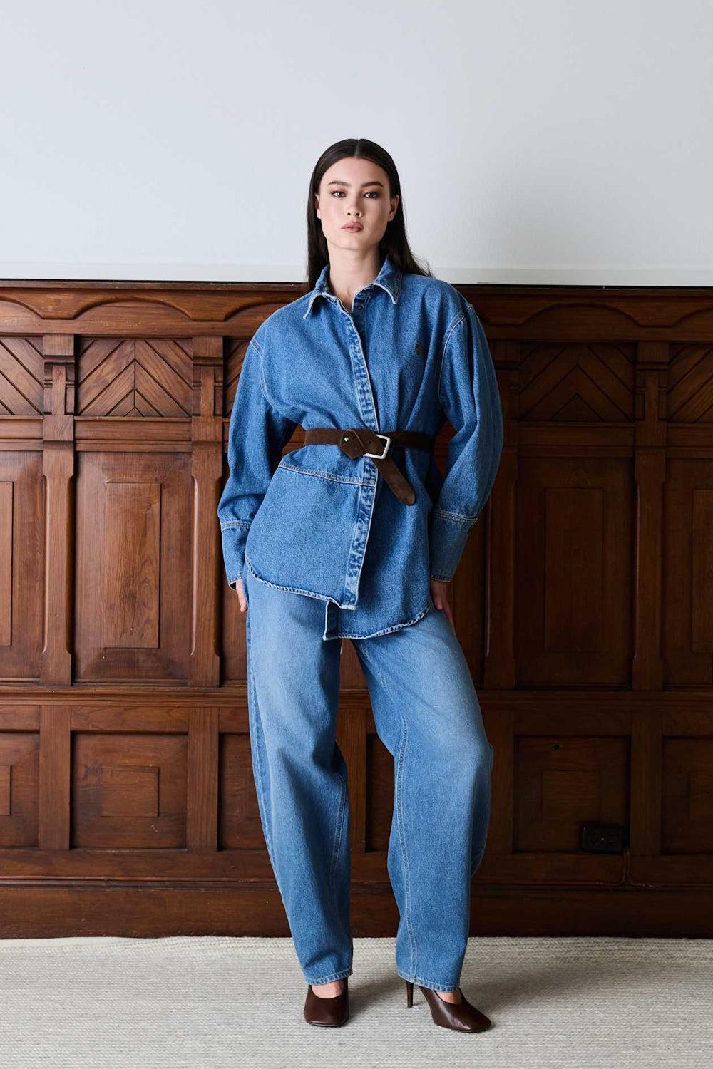 Reign Denim Overshirt Blue